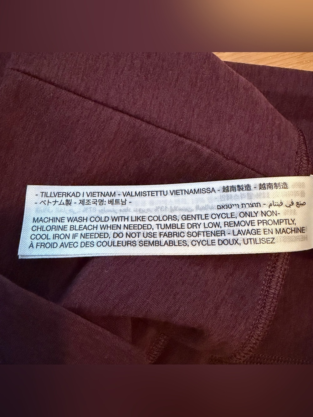 Vuori Clean Elevation Legging Raisin Heather, XS - Picture 10 of 13